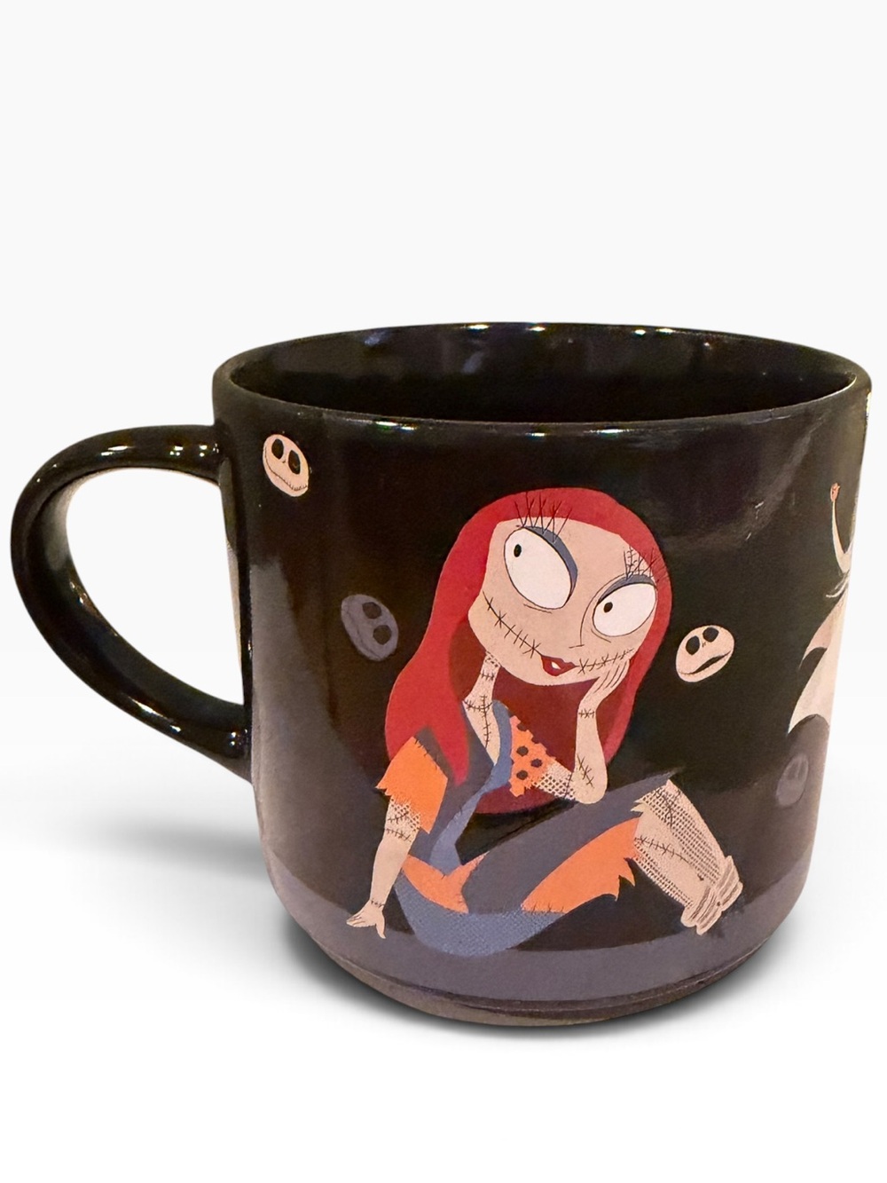 Disney Nightmare Before Christmas Jack Skellington Sally Black Mug Zak Designs